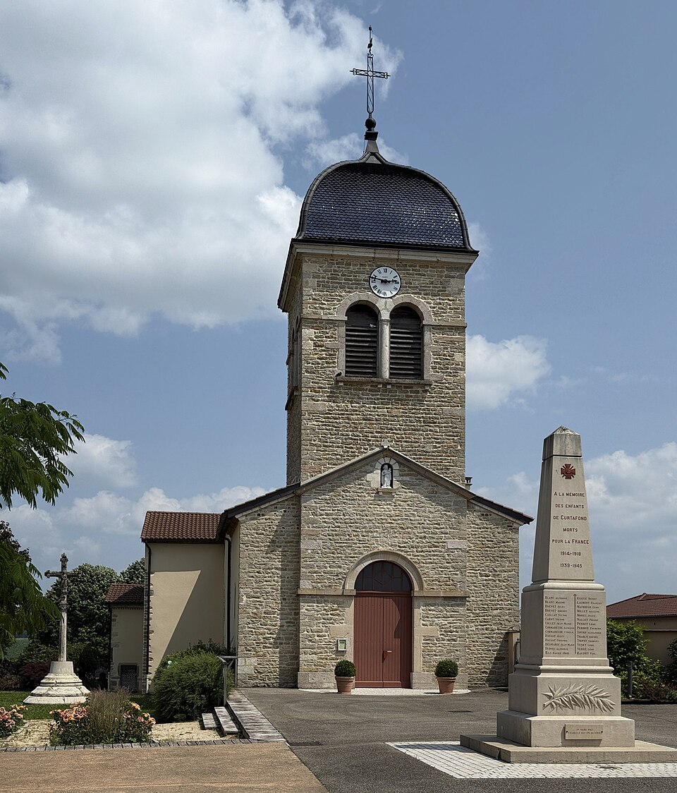 Église Saint Clément & Monument Morts — Curtafond (FR01) — 2025 — 06 — 08 — 1