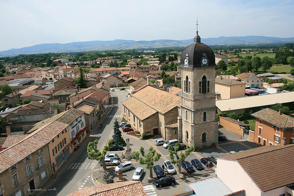 Vue de Saint Didier sur Chalaronne