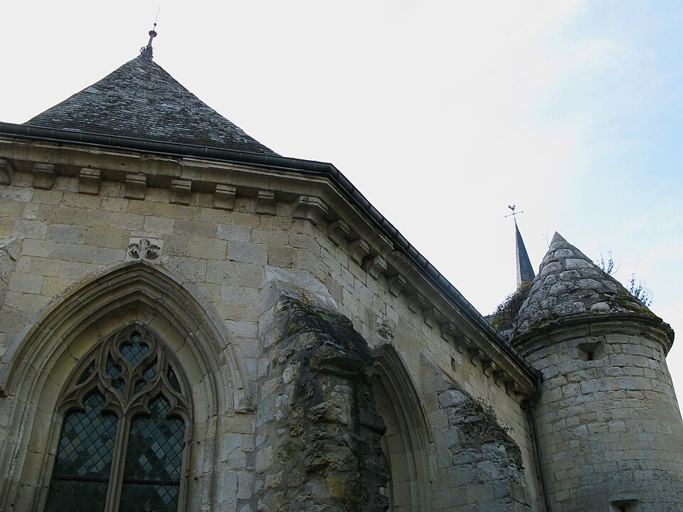 Agnicourt — et — Séchelles église fortifiée (choeur face nord) 1