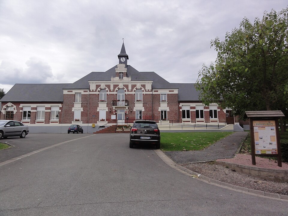 Amigny — Rouy (Aisne) mairie — école