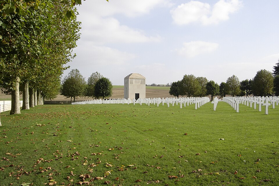 Military cemetery of the United States in Bony, France