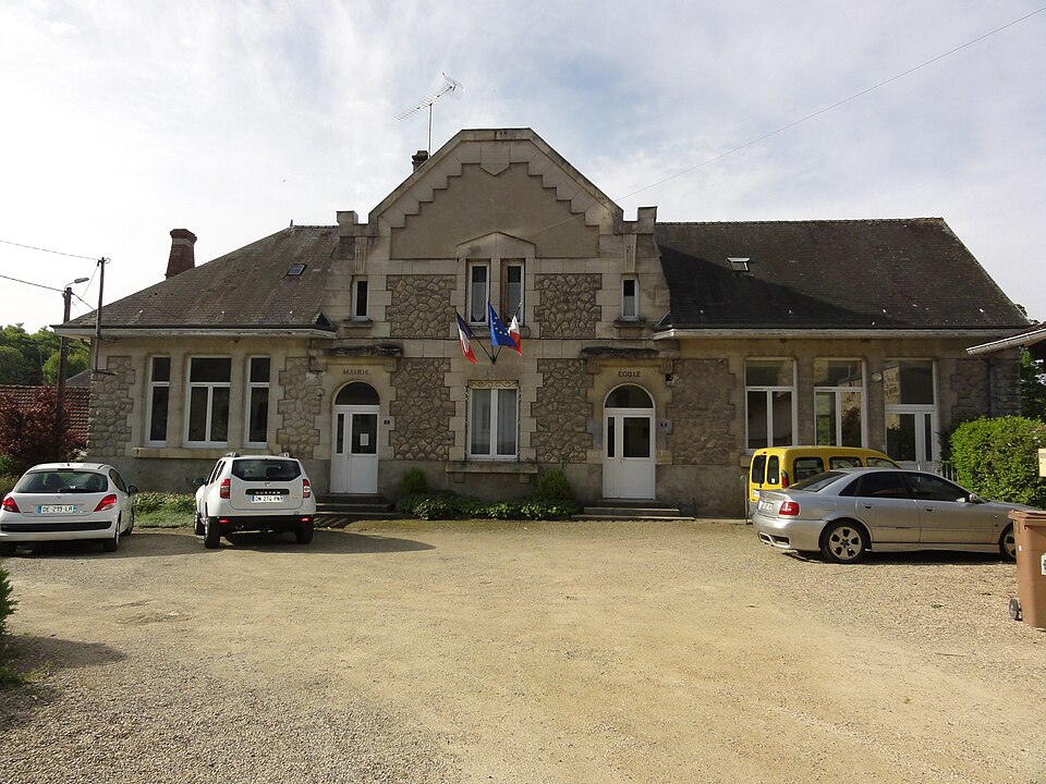 Chérêt (Aisne) mairie — école
