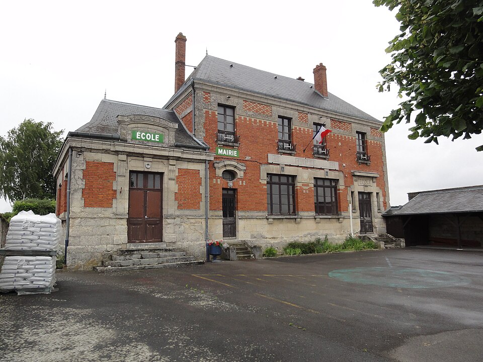 Clamecy (Aisne) mairie — école
