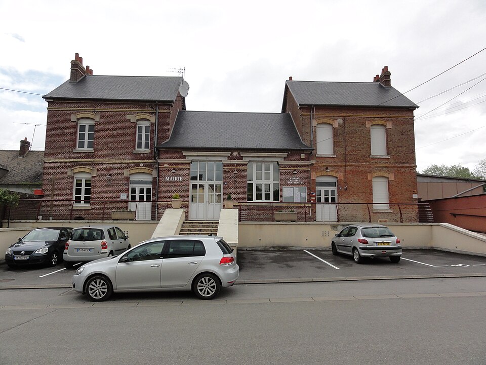 Fourdrain (Aisne) mairie — école