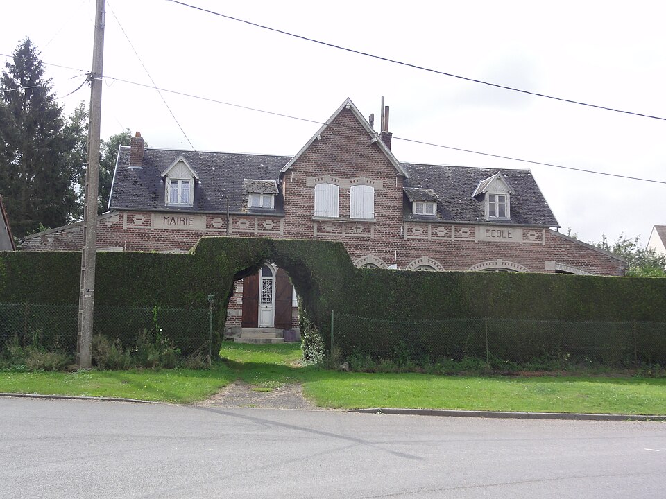 Lanchy (Aisne) mairie — école