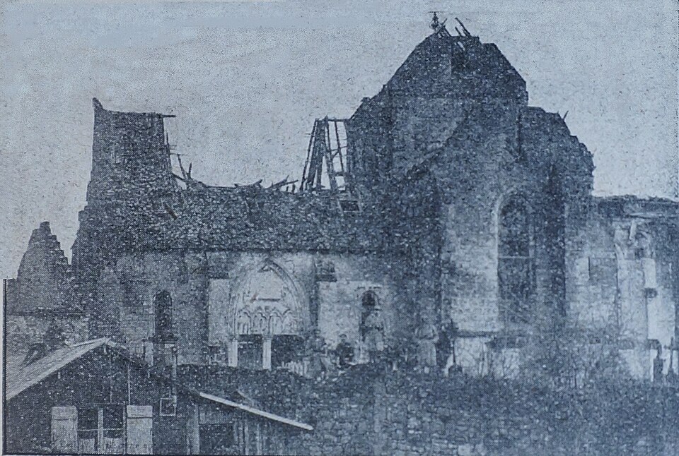 Église de saint — Mard après la Première Guerre mondiale