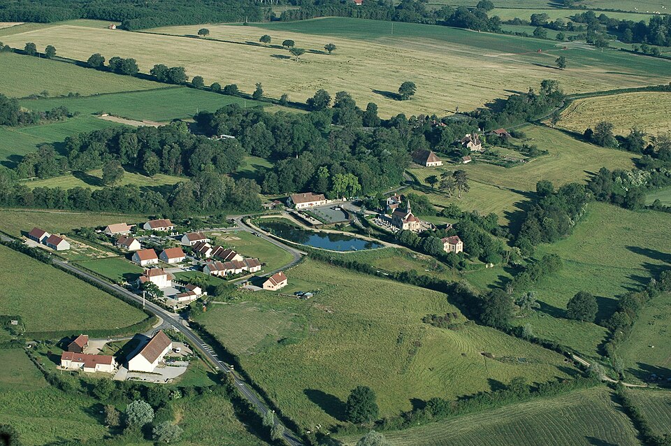 Aerial view Aubigny Allier