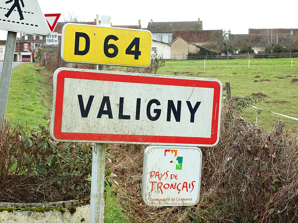 Valigny — FR — 03 — panneau d'agglomération — 2