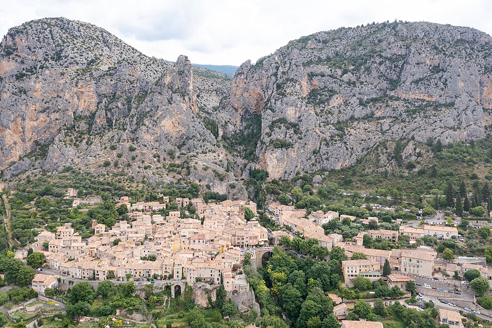 Aerial view of Moustiers — Sainte — Marie, France (51695233528)