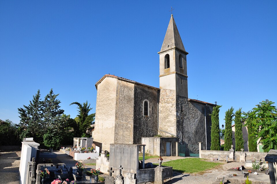 Thèze, église et cimetière