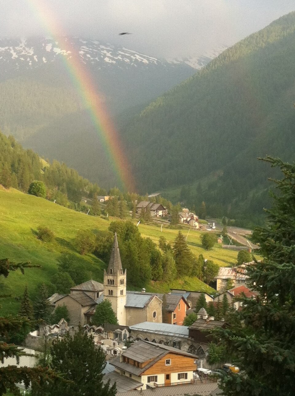 Arc en ciel sur Abriès