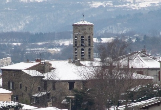 Église Roiffieux en hiver