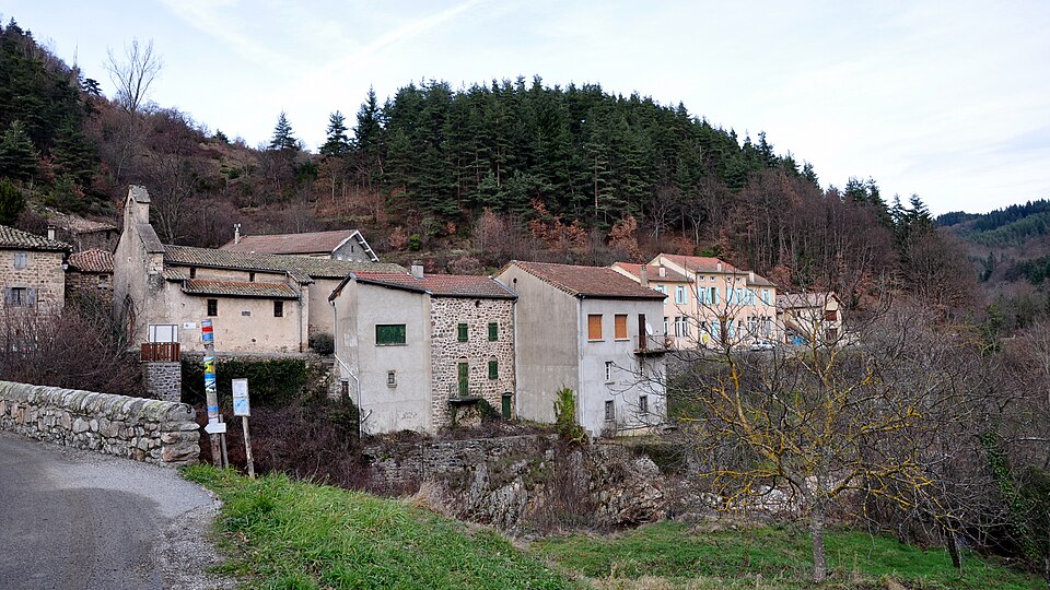 Saint — Christol depuis le chemin de la Farge