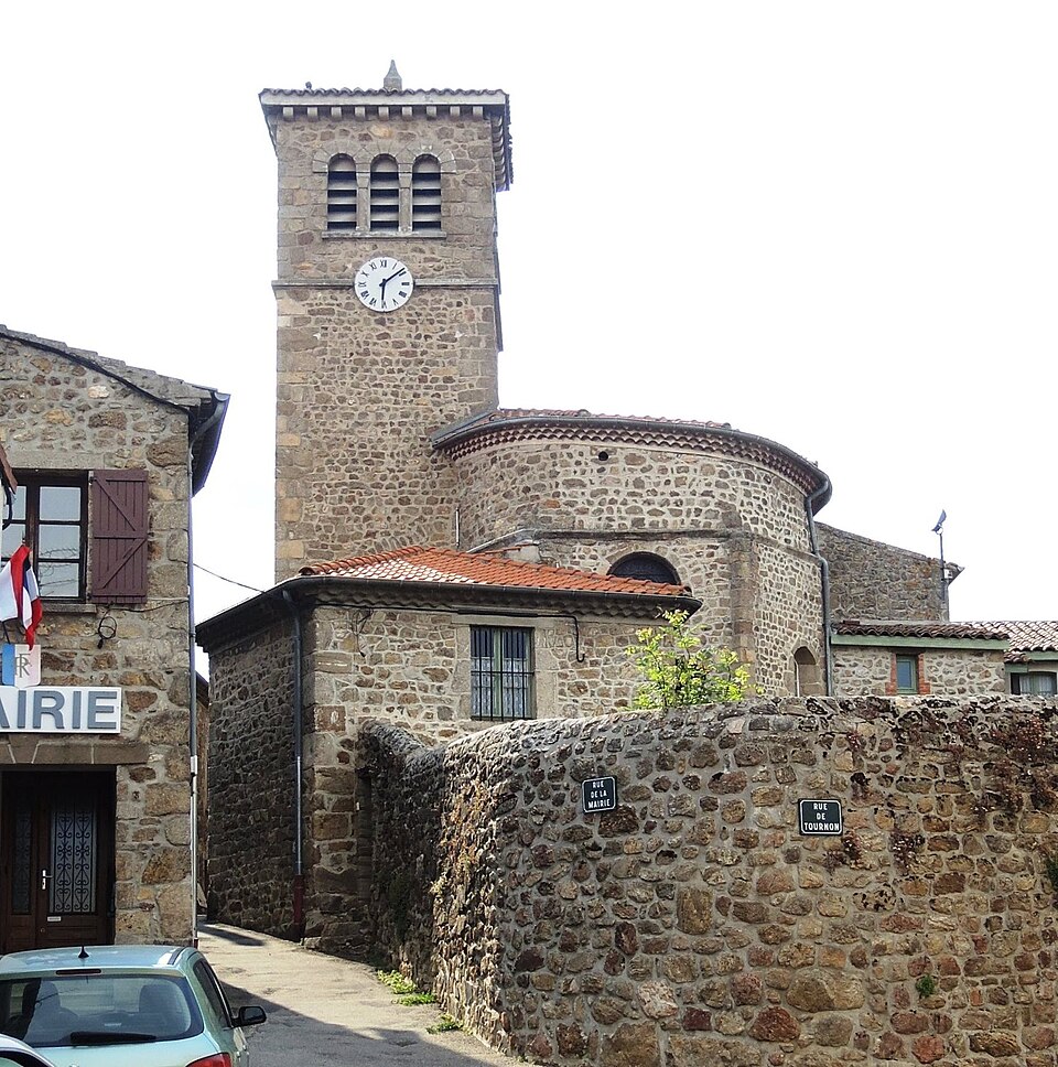 Saint — Jeure d'Ay église clocher
