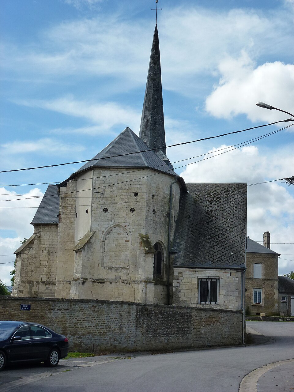 Écly (Ardennes) église, chevet