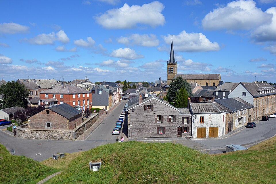 Rue de Montmorency from the bastion, Rocroi, 2020