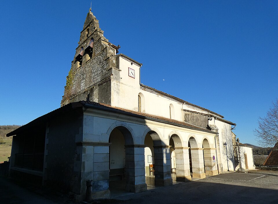 Église de Cérizols (Ariège) — entrée