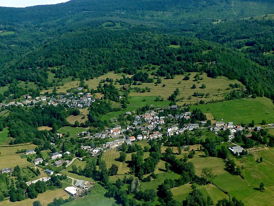 Orgibet et Saint Jean du Castillonais vus du ciel