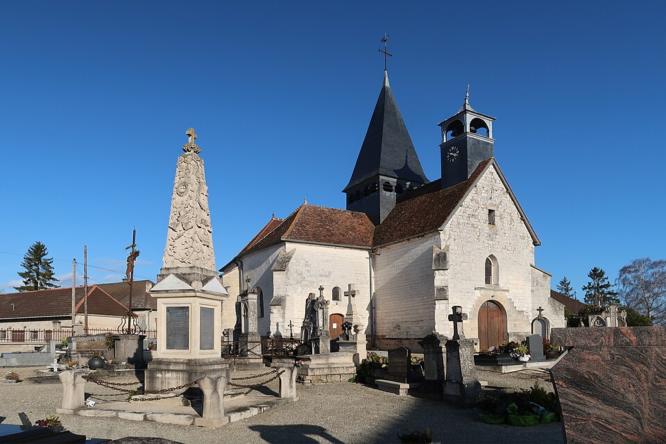 Le Chêne, église, cimetière