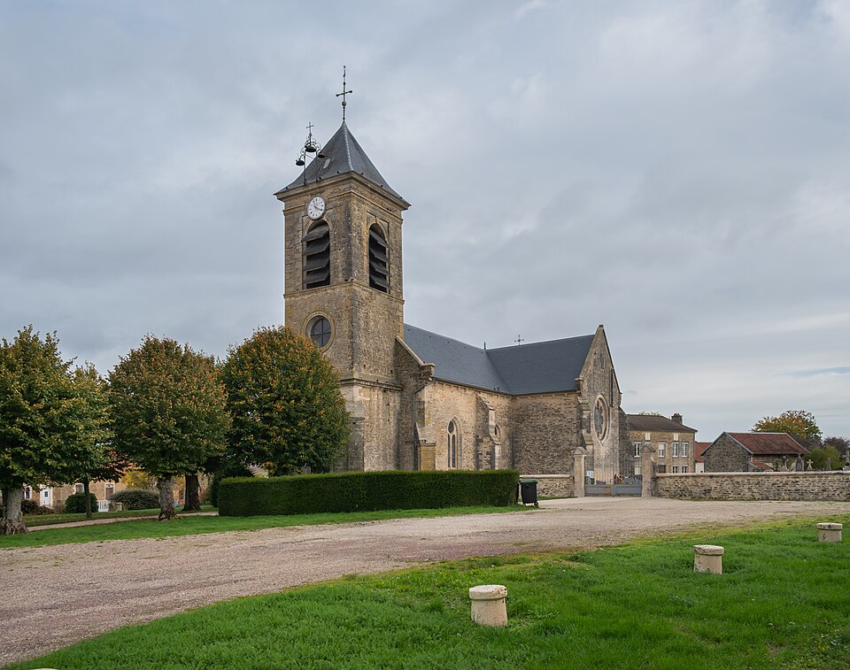 Saint Valentine church in Lantages 01