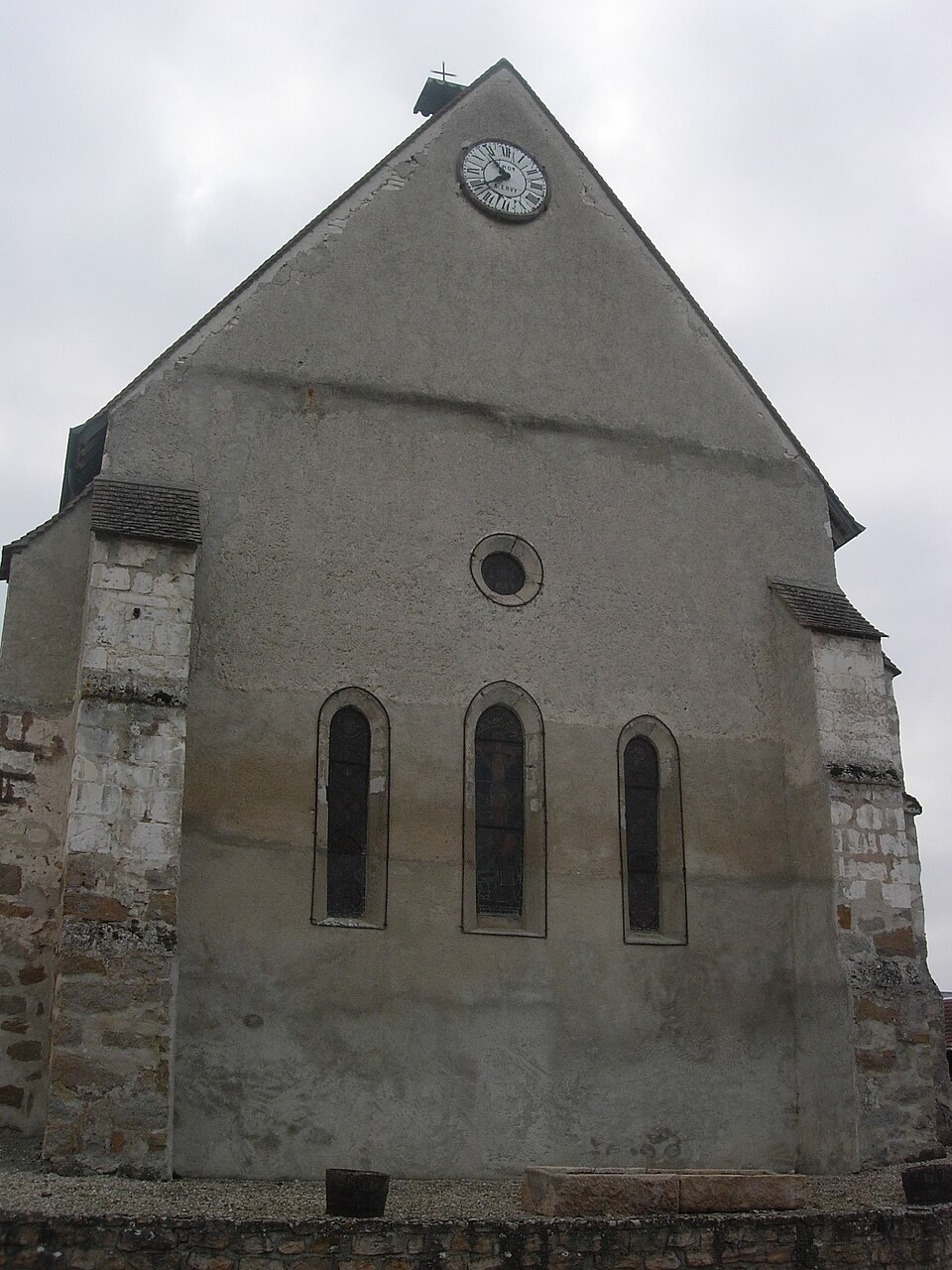 Prunay — Belleville église Sainte — Madeleine vue extérieure 01
