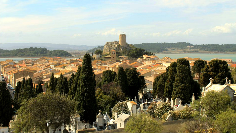 Vue sur le vieux village de Gruissan
