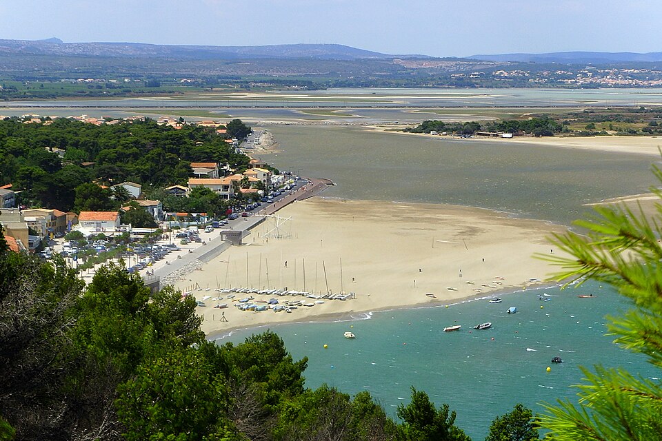 Leucate — La Franqui (Aude), view from the cliffs