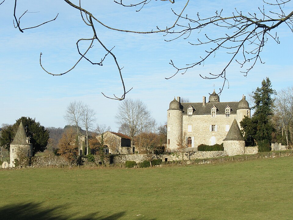 Façade sud du château de Réquista