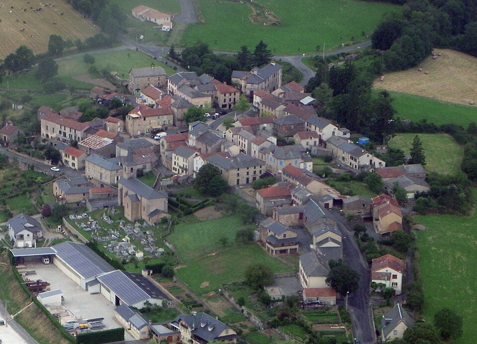 Montclar vu d'avion