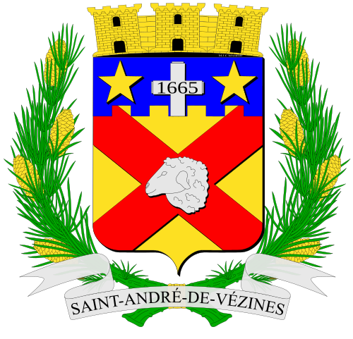 Blason de Saint-André-de-Vézines