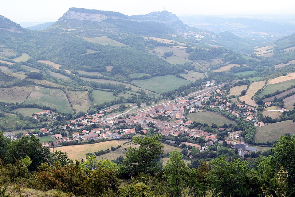 Vue d’ensemble de Tournemire (Aveyron)