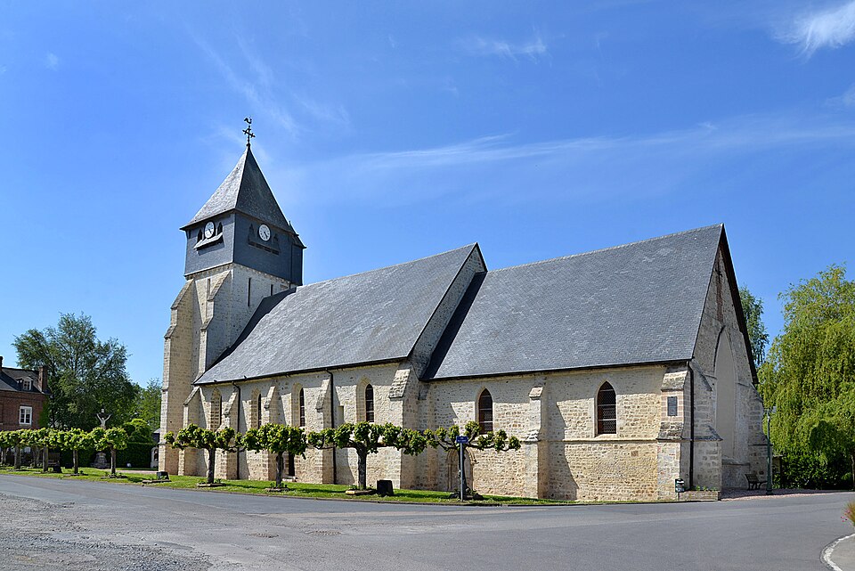 Église de l'Assomption de Notre — Dame de Bonneville — la — Louvet. Vue sud — est