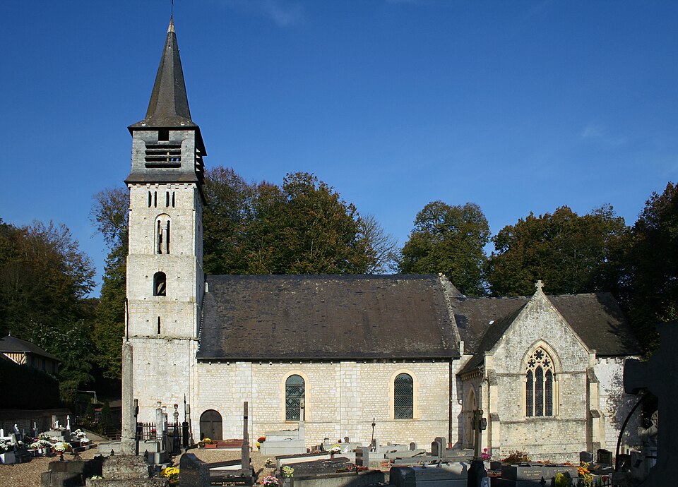 Église Saint — André — d'Hébertot — façade Sud