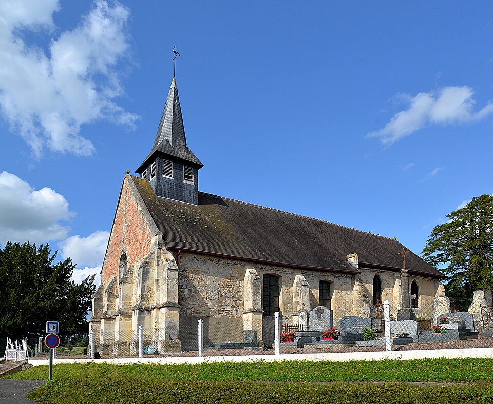 Église Saint — Léger de Saint — Léger — Dubosq. Vue sud — ouest