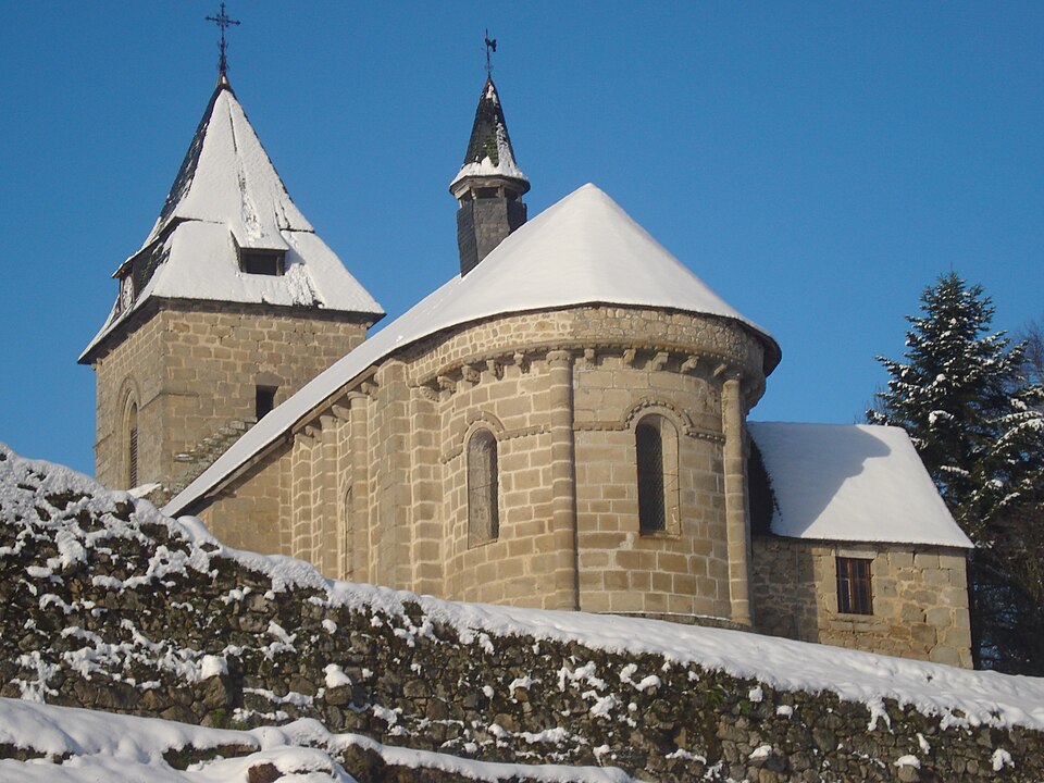 Liginiac église sous la neige 2