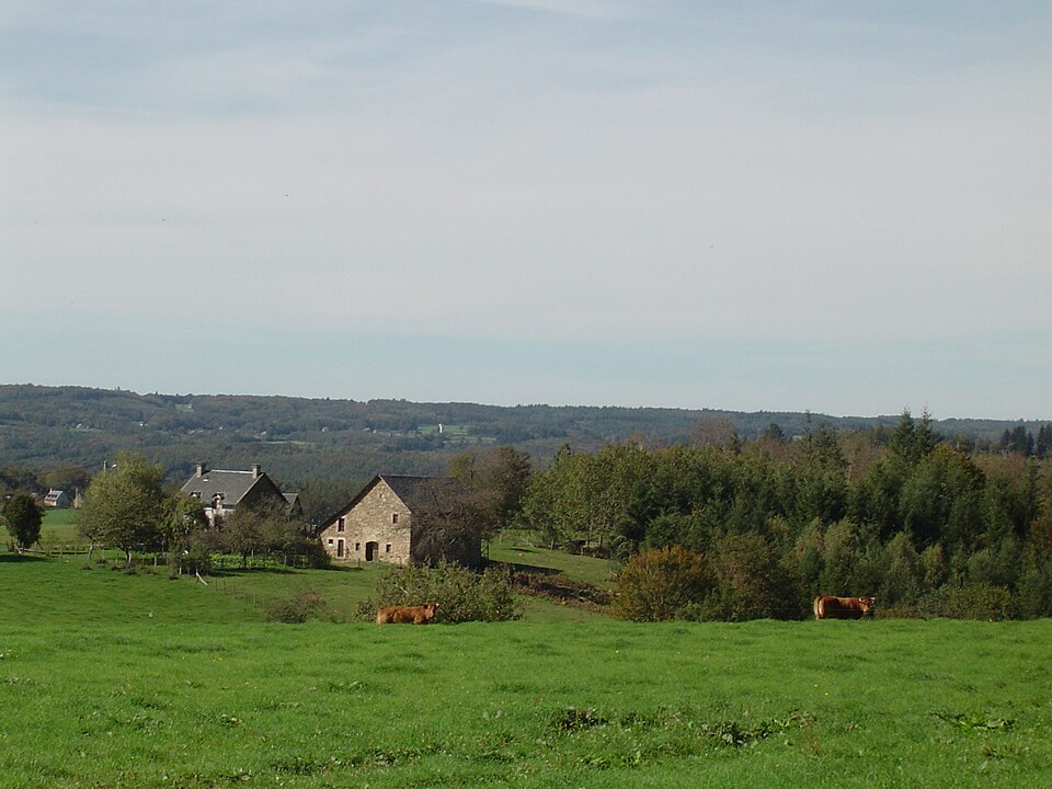 Paysage en bas du bourg