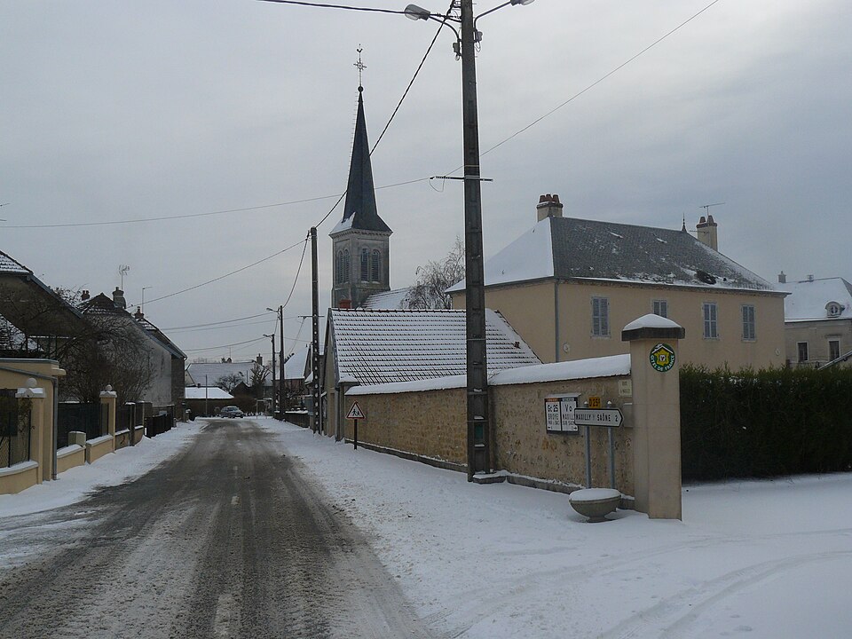 Heuilley neige en décembre 2009