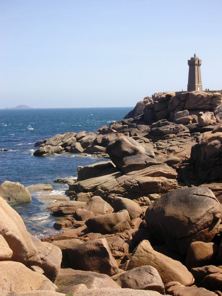Perros — Guirec — La Côte de granit rose et le phare de Ploumanac'h — Juin 2005