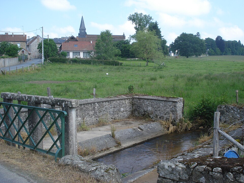 Vue sur Marsac (Creuse, Fr)