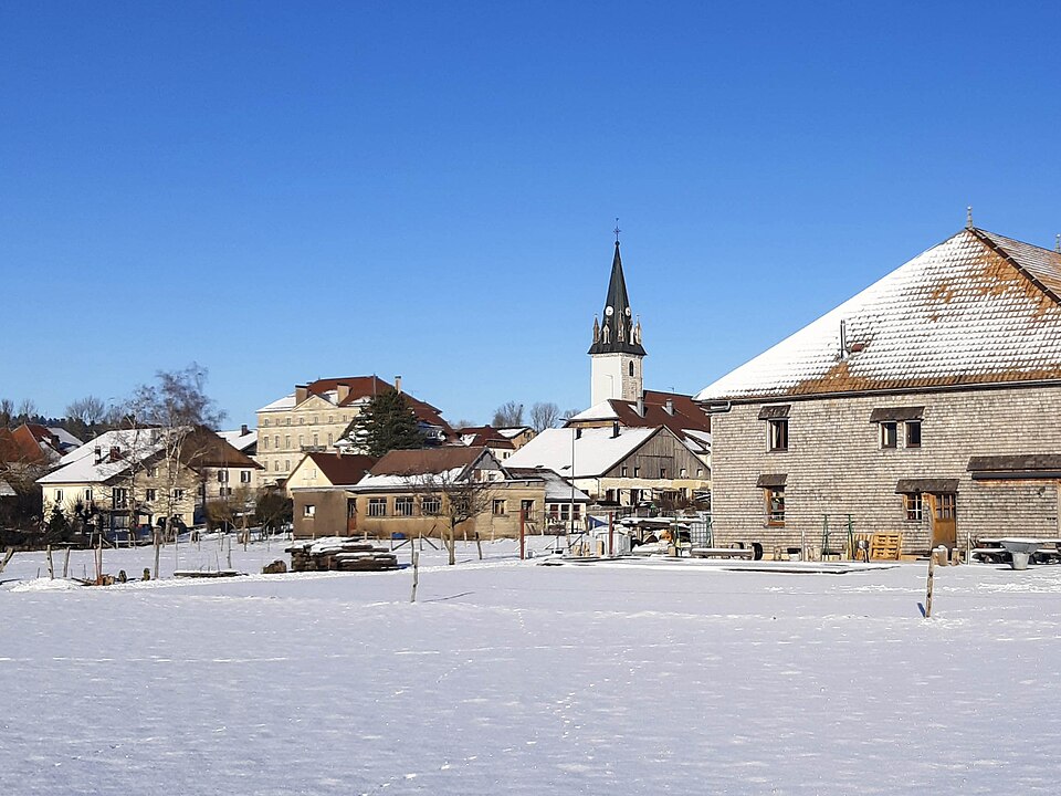 Arc — sous — Cicon, vue hivernale