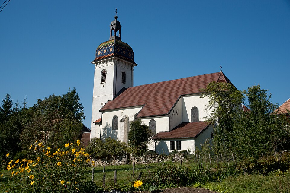 Aubone (France) — église
