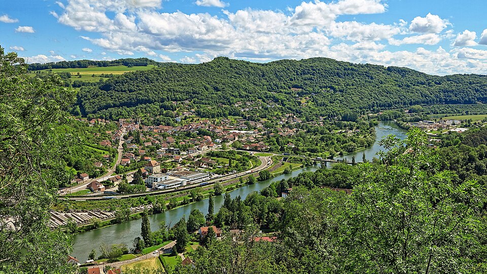 Besançon, vue sur Beure depuis la colline de Rosemont