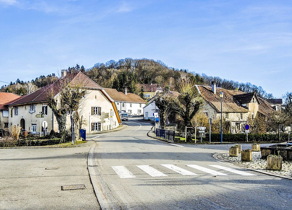 Blussans, le centre du village