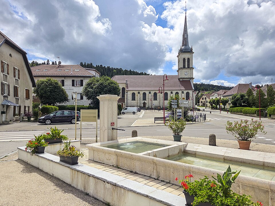 Damprichard, le centre du village