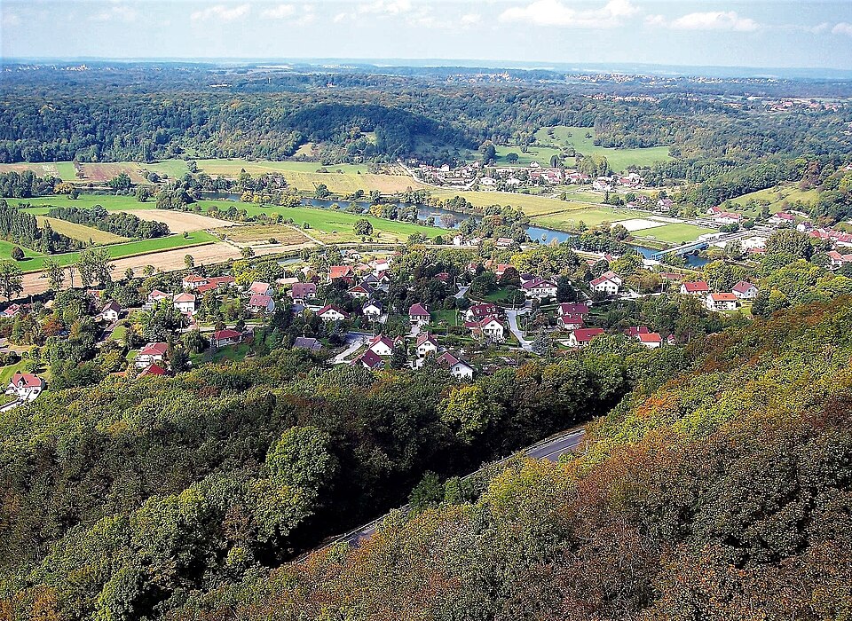 Panorama Nord Ouest, depuis le belvédère de Valmy