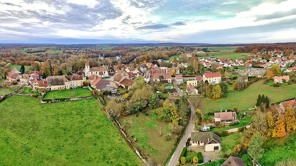 Moncey, vue générale du village