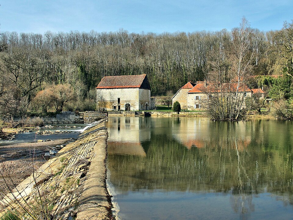 Montagney, la forge et le barrage sur l'Ognon