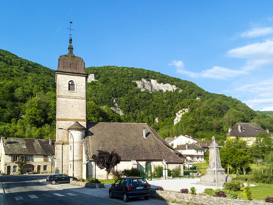 Nans — sous — Sainte — Anne, le centre du village