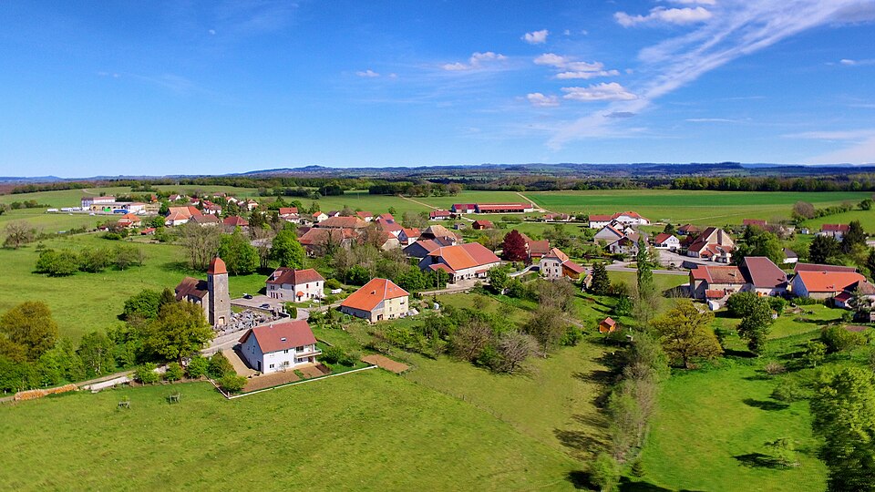 Saules, vue générale du village