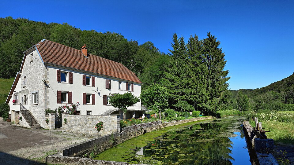 Villers — Chief, l'Audeux au moulin de Creuse